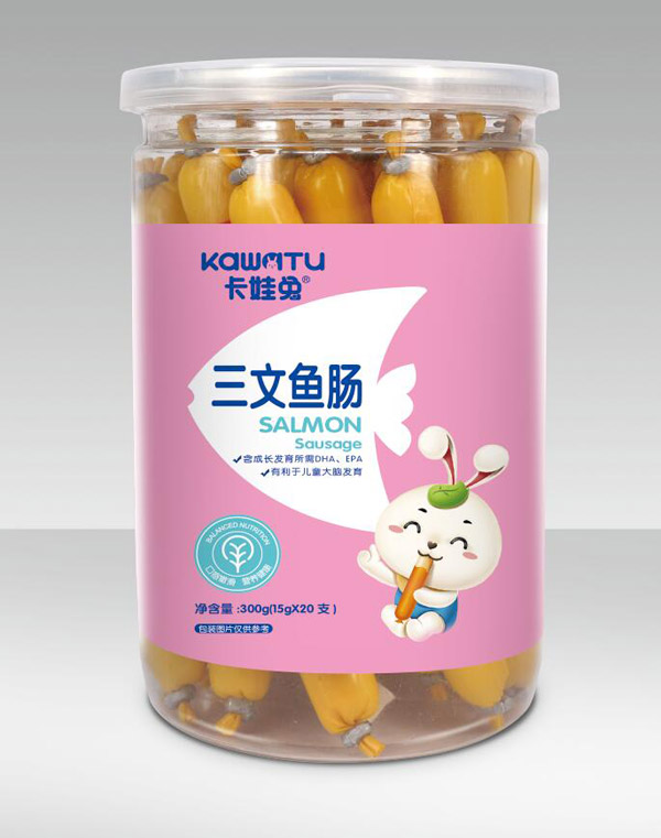 卡娃兔三文魚(yú)腸